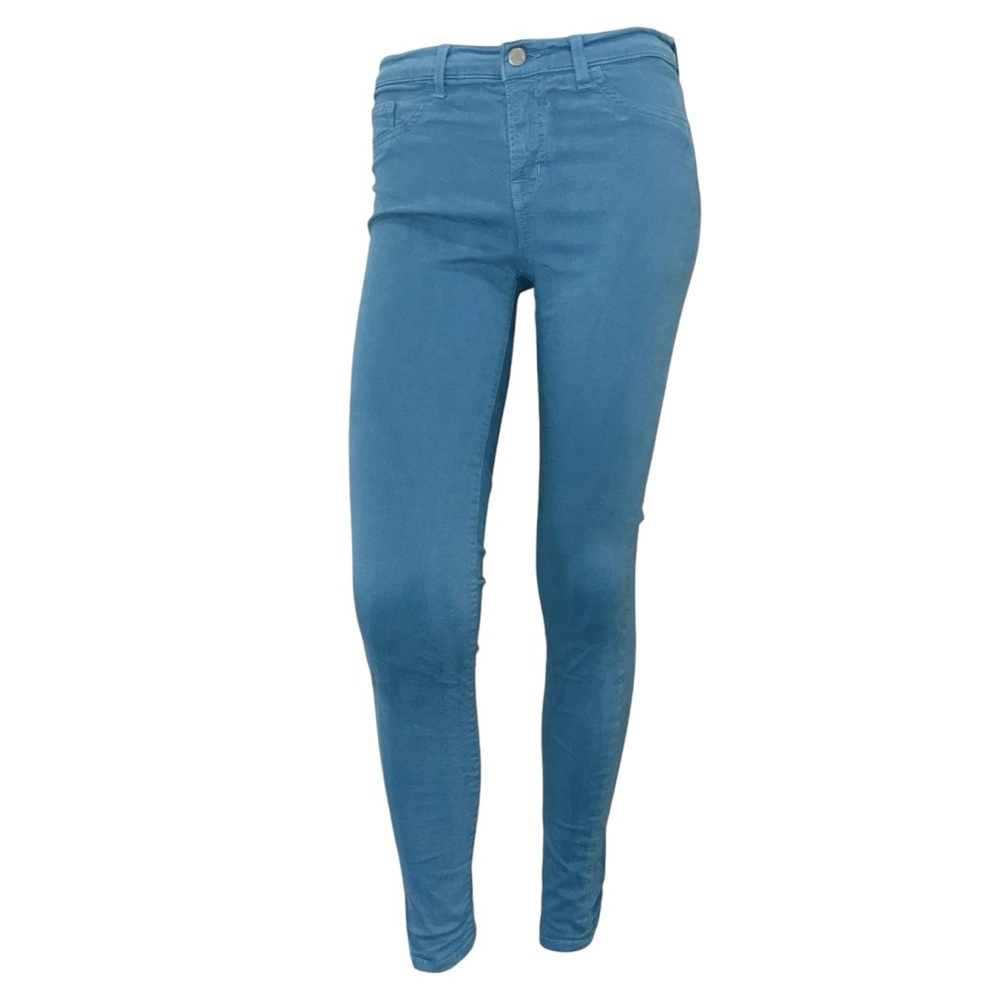 J Brand Skinny Leg Cotton Pants Jeans in Blue Bonnet Medium Blue Wash - Size 29